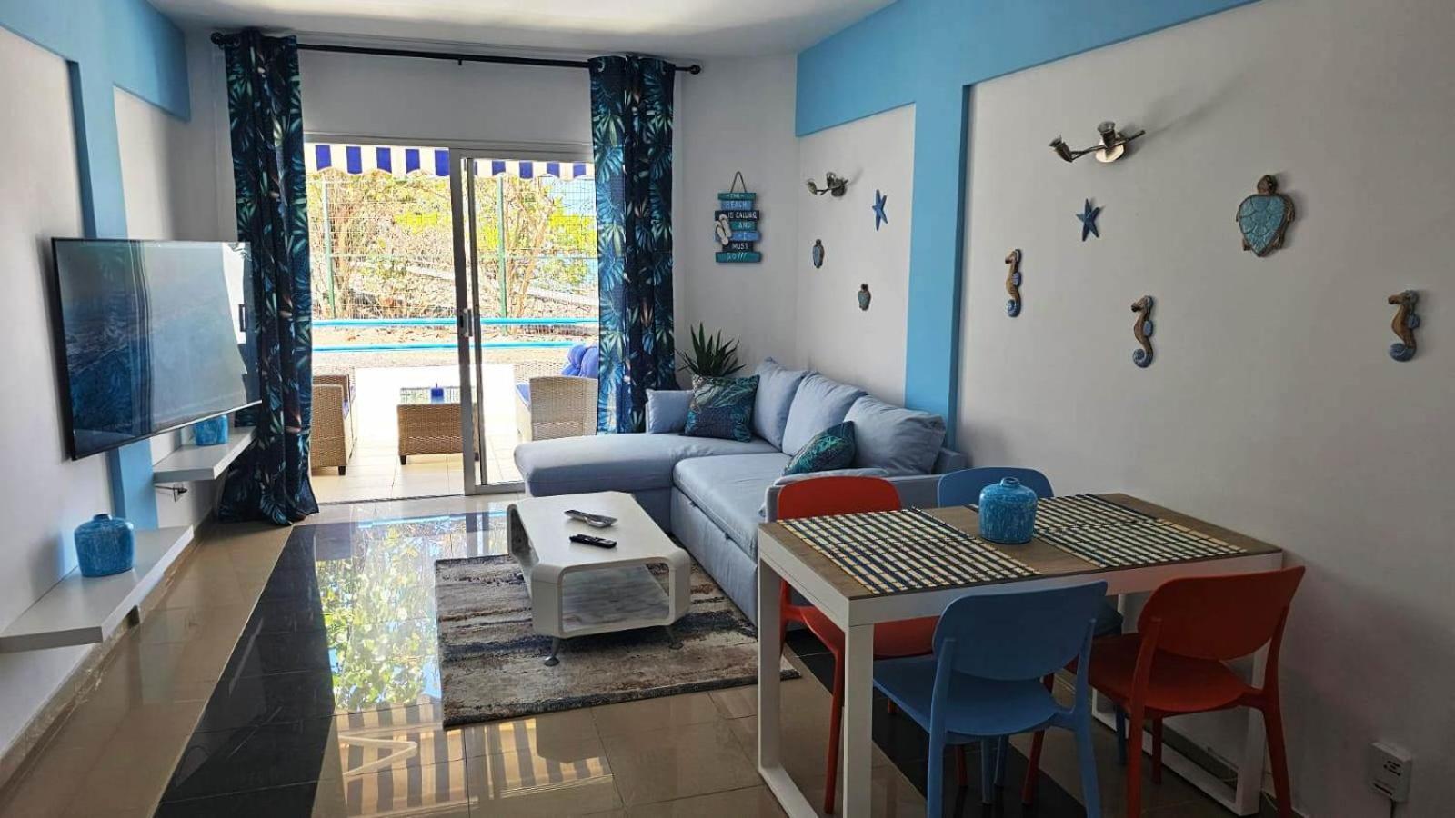 Blue Bay Paradise - Beach Front Apartment With Sea View Playa Paraiso  Zewnętrze zdjęcie